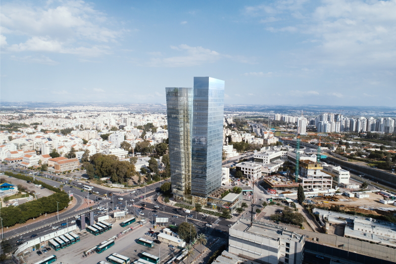 תמונת אווירה מתחמי עסקים